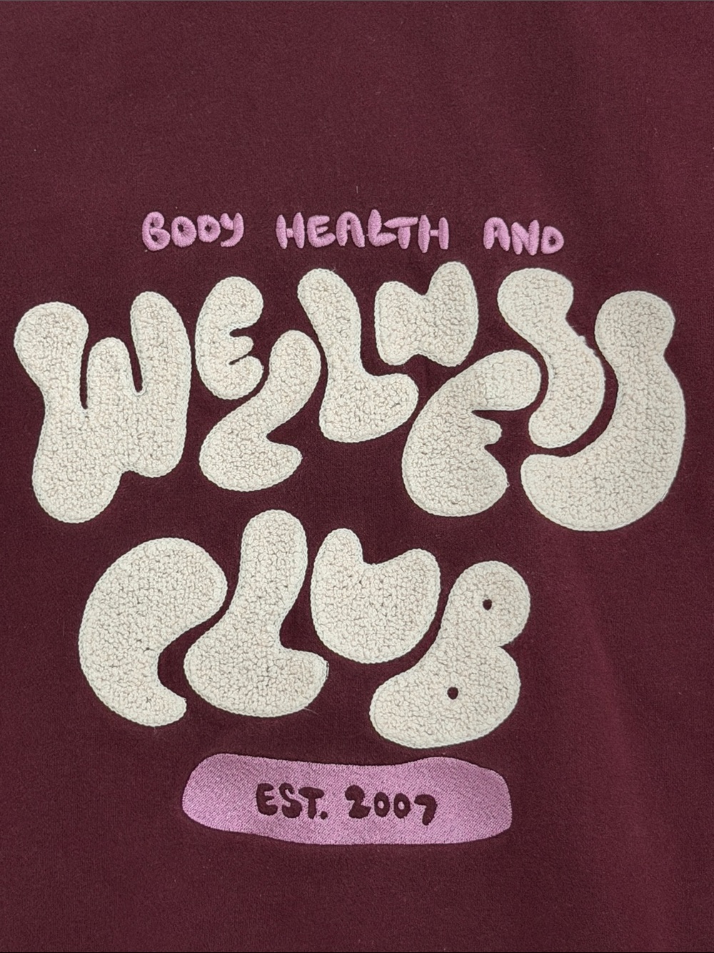 Maroon Graphic Hoodie Sweatshirt